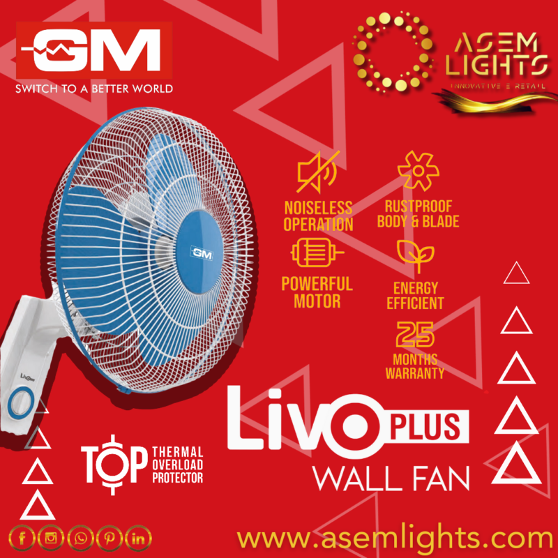 GM LIVO PLUS WALL FAN in nepal