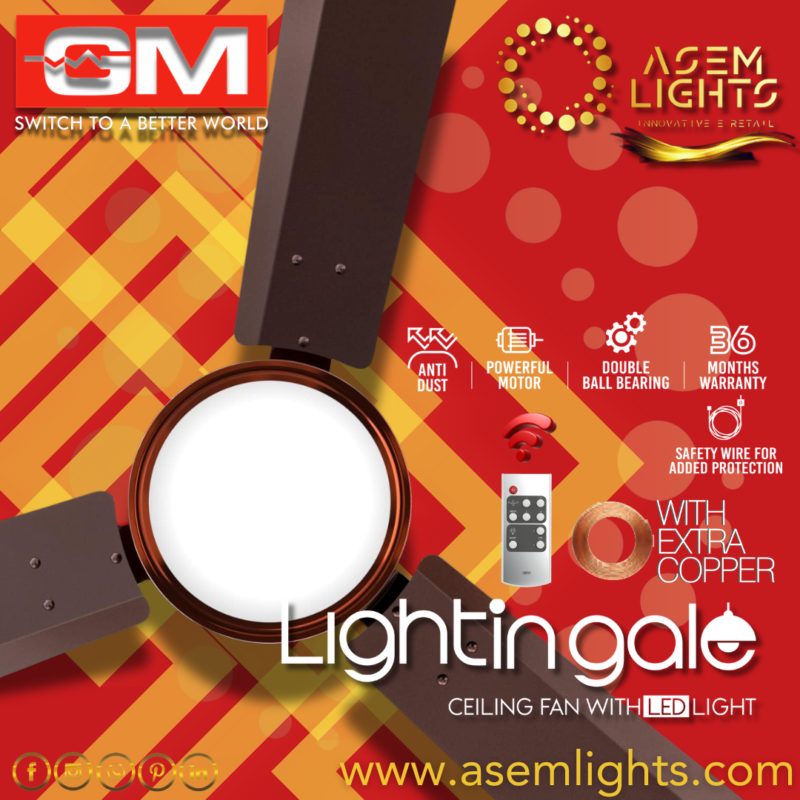 Lightingale gm Ceiling Fan With Light In Nepal