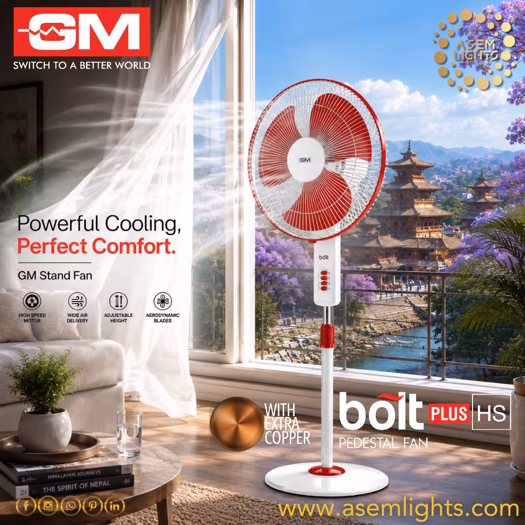 high speed stand fan price in nepal
