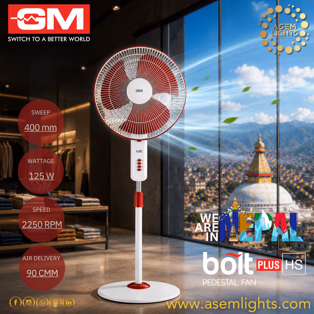 high speed stand fan in nepal