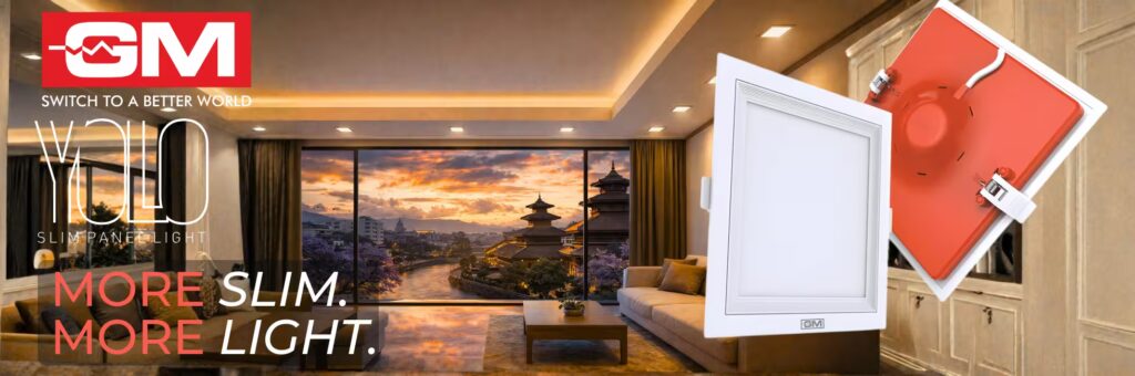 gm yolo led panel light in nepal